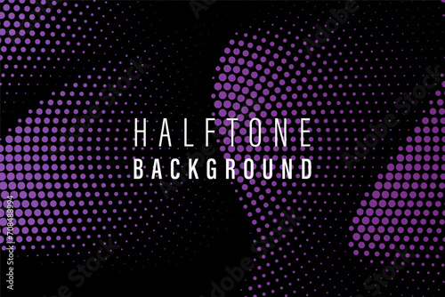 Vibrant oolor wavy halftone background vector
