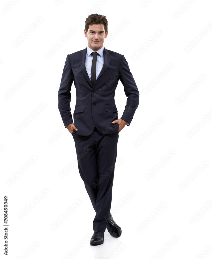 Happy, businessman and portrait for pride in studio mockup, for start up and confident in professional job. Person, face and smile as entrepreneur in corporate career and attorney by white background Happy, businessman and portrait for pride in studio mockup, for start up and confident in professional job. Person, face and smile as entrepreneur in corporate career and attorney by white background