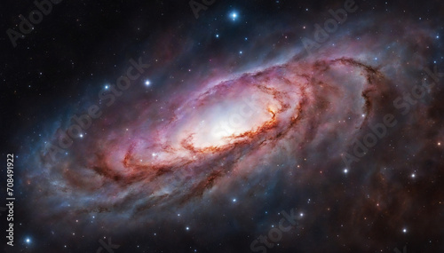 Starry Night Sky. Universe Exploration and Astronomy. Supernova Desktop Background.