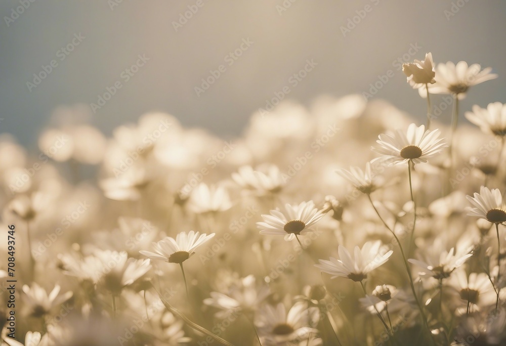 White flowers on a cream colored background
