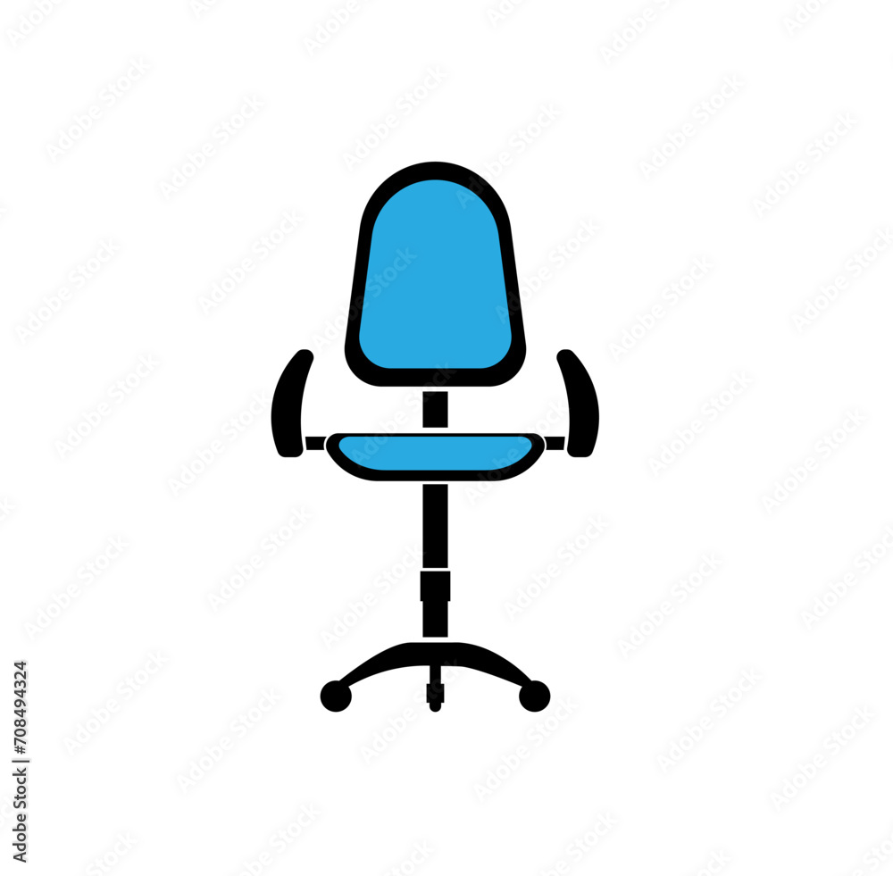 Vector illustration of a computer chair Vector illustration of a computer chair
