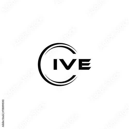 IVE logo. I V E design. White IVE letter. IVE, I V E letter logo design. Initial letter IVE linked circle uppercase monogram logo. I V E letter logo vector design. IVE letter logo design five style.	
