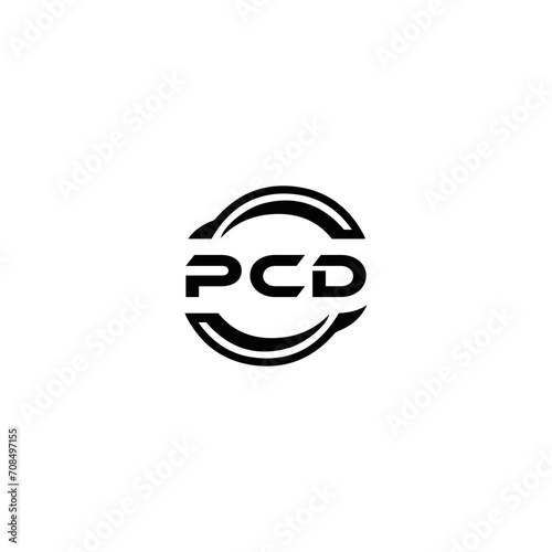 PCD logo. P C D design. White PCD letter. PCD, P C D letter logo design. Initial letter PCD linked circle uppercase monogram logo. P C D letter logo vector design. PCD letter logo design five style. 