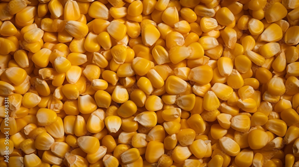 Close-up Top view of the texture of freshly harvested yellow corn kernels. Agriculture, food concepts. Close-up Top view of the texture of freshly harvested yellow corn kernels. Agriculture, food concepts.