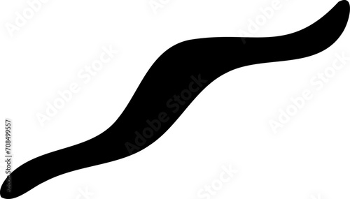 Fluid shape vector illustration. Liquid pattern silhouette design element