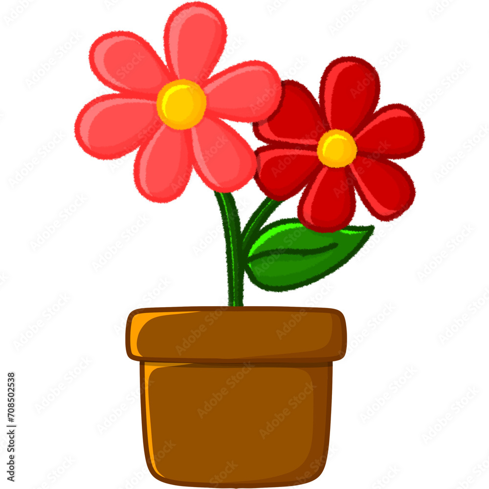 flower in a pot flower in a pot