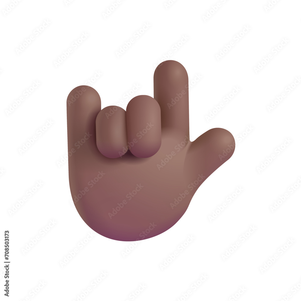 Love-You Gesture: Medium-Dark Skin Tone Love-You Gesture: Medium-Dark Skin Tone
