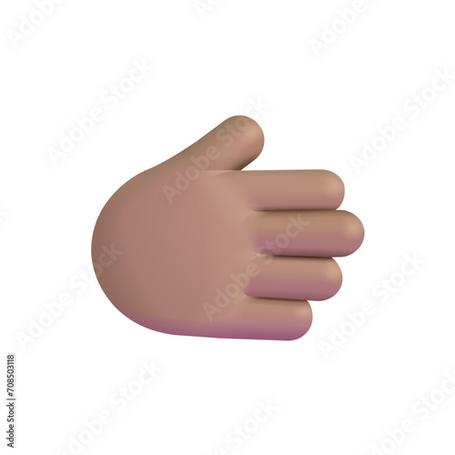 Rightwards Hand : Medium-Skin Tone