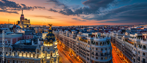 Madrid City Beautiful Panorama