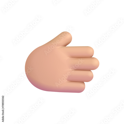 Rightwards Hand: Medium-Light Skin Tone