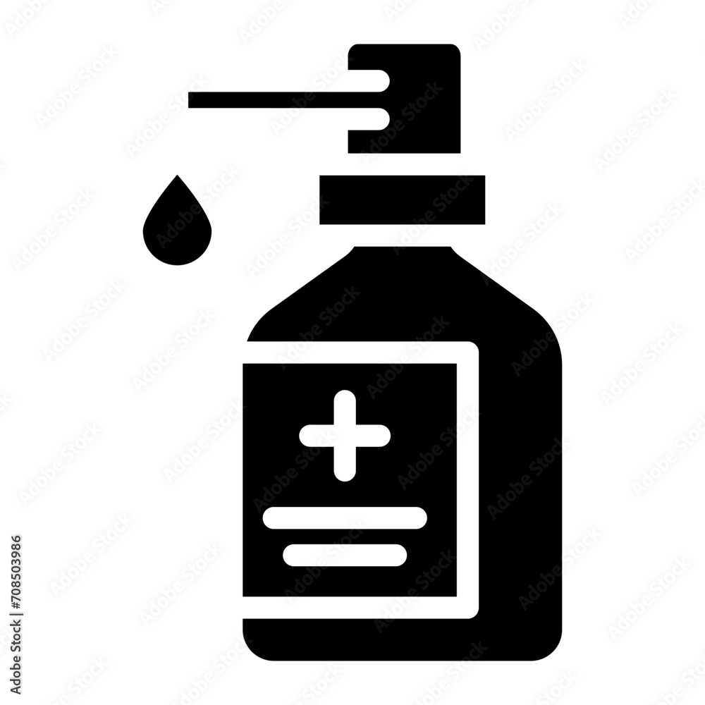 bottle capsule icon, drug