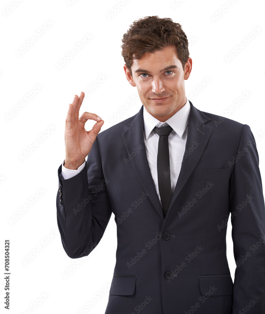 Perfect, hands or portrait of business man in studio with thank you gesture on white background. Ok, emoji or male entrepreneur face with success, feedback or review approval for service excellence Perfect, hands or portrait of business man in studio with thank you gesture on white background. Ok, emoji or male entrepreneur face with success, feedback or review approval for service excellence