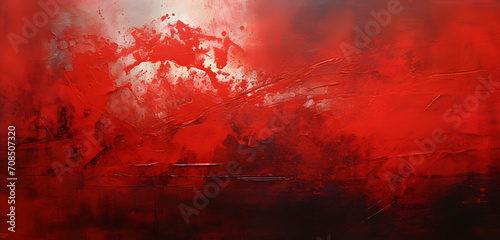 Plain one color red photography backdrop, chiaroscuro effect, slightly cloudy textured backdrop