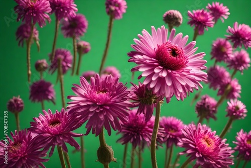 pink and white chrysanthemum