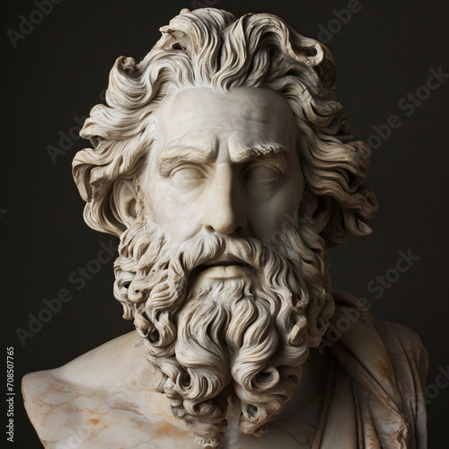 Portrait of greek god Zeus