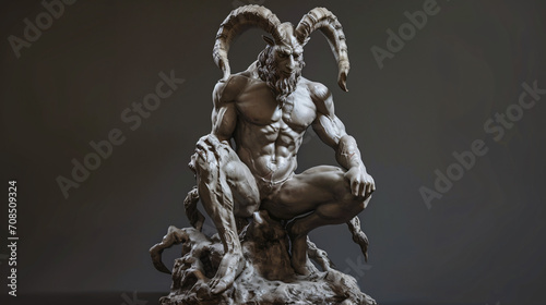 Satyr mythology statue