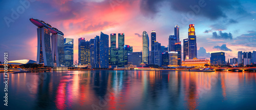 Singapore City Beautiful Panorama © Mishi