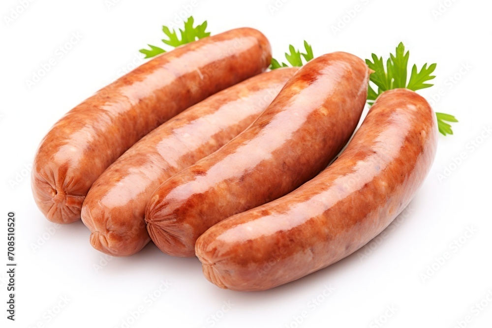 sausage on a white background