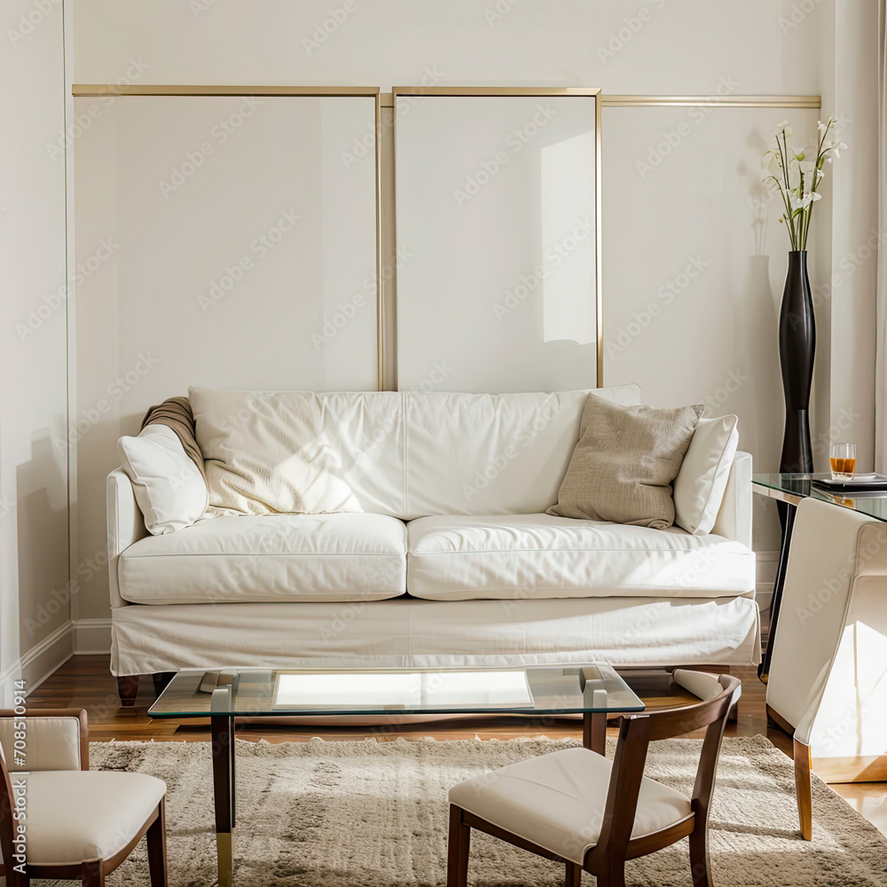 Fototapeta premium modern living room with sofa