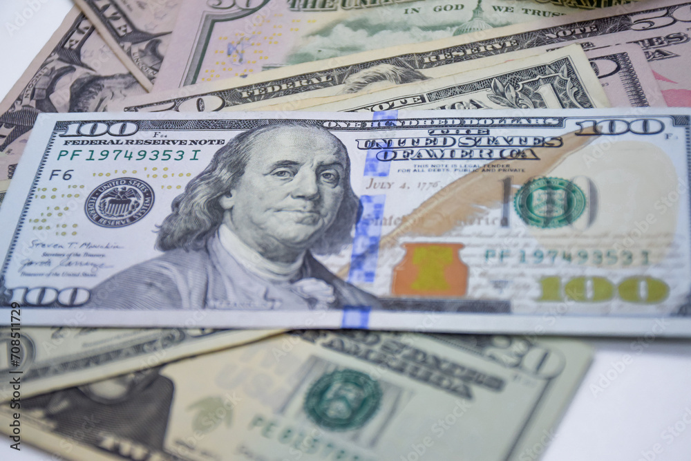 one hundred dollar banknotes, dollars background, cash money, market, bills one hundred dollar banknotes, dollars background, cash money, market, bills