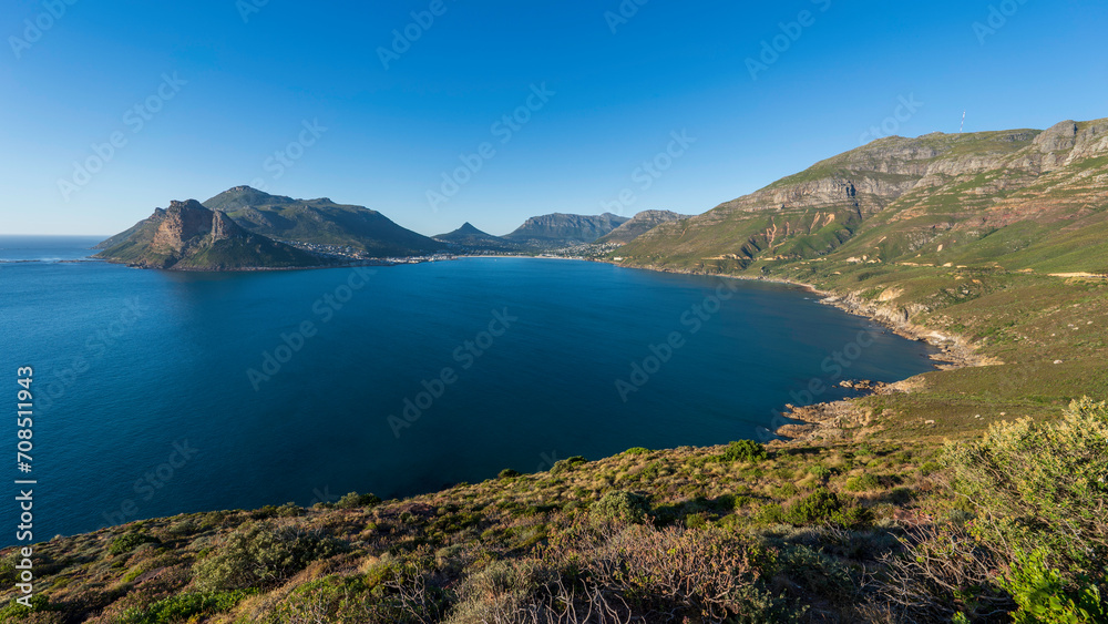 Hout Bay captured from Chapman's Peak Drive, Western Cape, South Africa