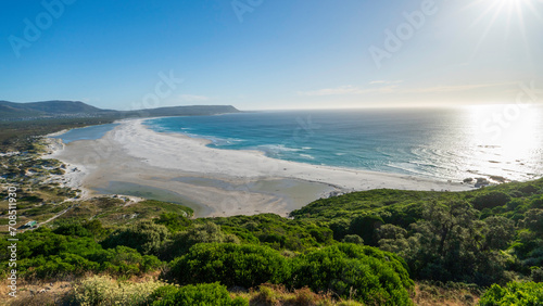 Panoramic view od Noordhoek Beach  Western Cape  South Africa
