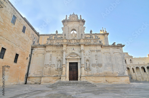 Cathedral in the Italian city of Lecce in the baroque style