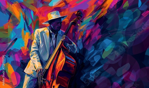 jazz theme bold graphic background 