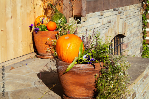 pumpkin as autumn decoration