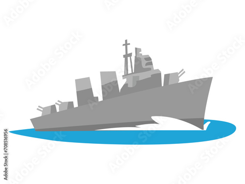 駆逐艦のイラスト