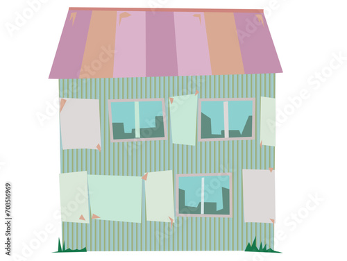 古くてボロボロの空き家