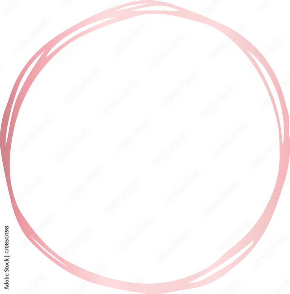 Pink scribble circle doodle shape illustration on transparent background.
Pink scribble circle doodle shape illustration on transparent background.