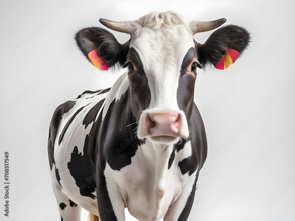 cow with white background