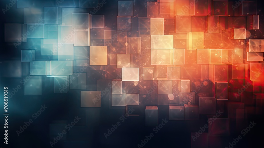 Geometric blur bokeh abstract background