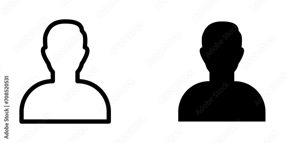 Account User icon in trendy flat style isolated Account User icon in trendy flat style isolated