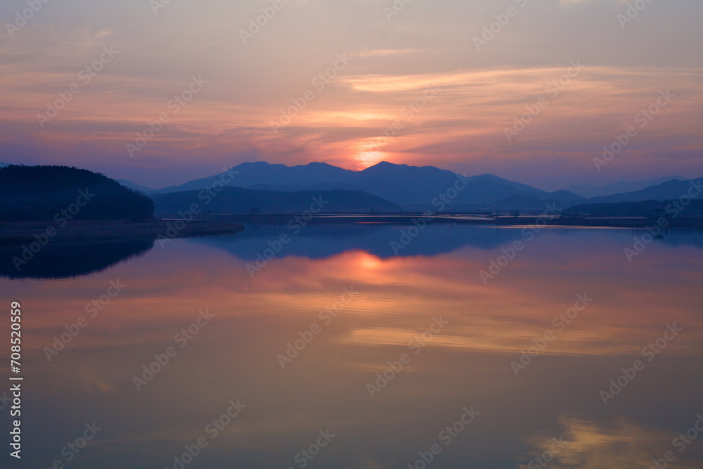 Sunset Majesty over Nakdong River