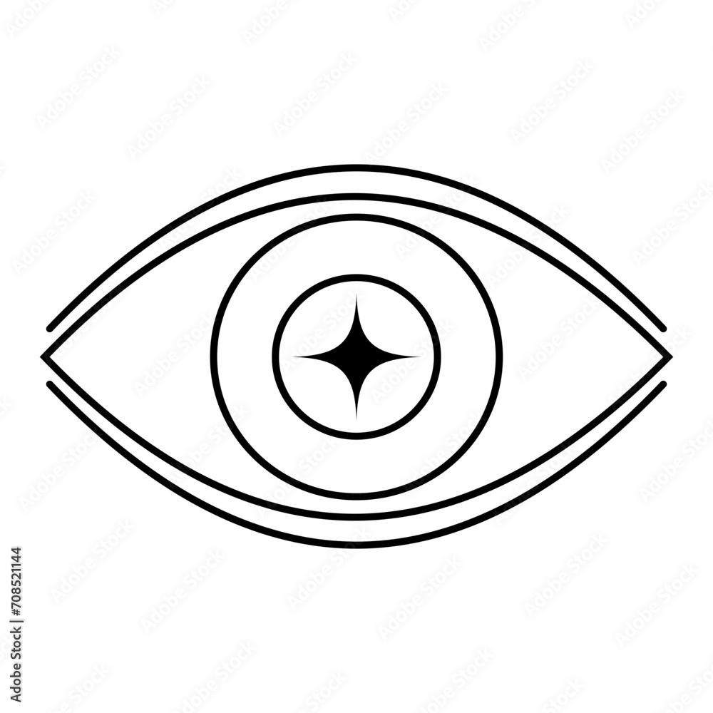 Mystic Eye Outline Mystic Eye Outline