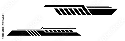 techno grid decal vector illustration