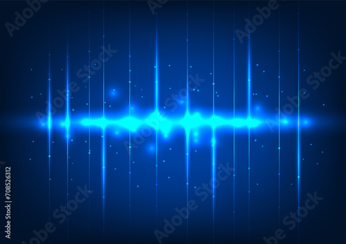 Abstract background technology, Showing high tech digital data transmission lines in high speed internet network for brochures, flyers, magazine, blue background vector illustration.