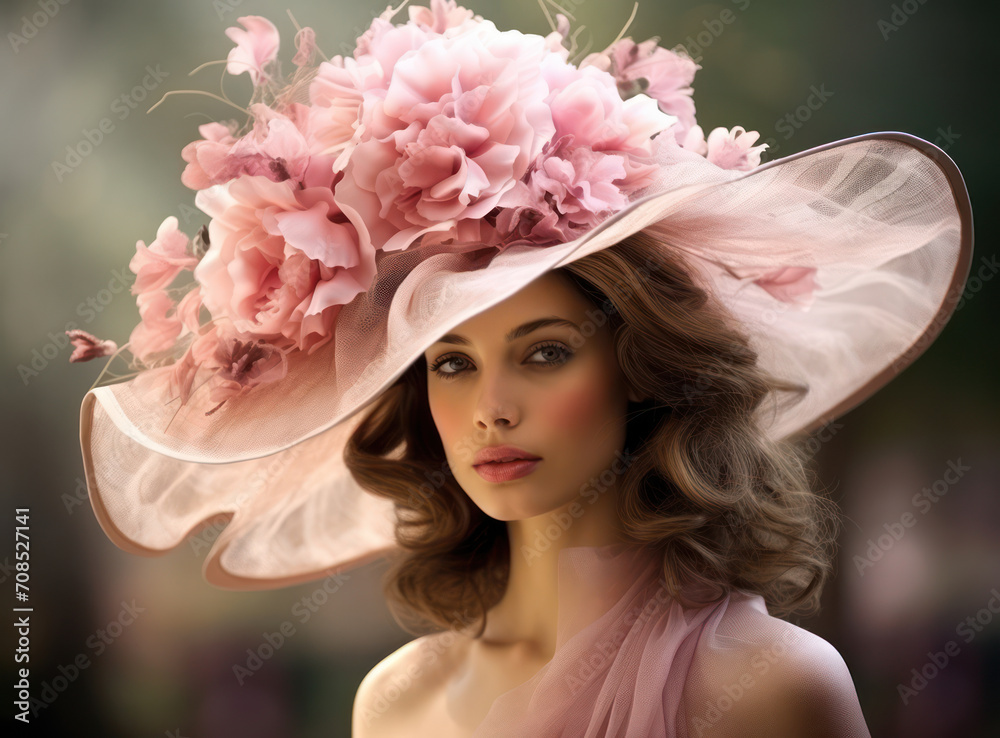 Beauty in Bloom: A Fresh and Floral Portrait of a Fashionable Young Lady Beauty in Bloom: A Fresh and Floral Portrait of a Fashionable Young Lady