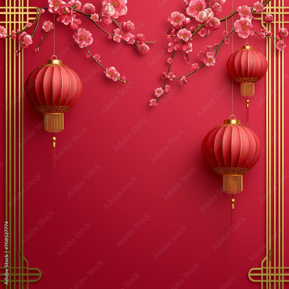 Immerse in the festive spirit with a Chinese New Year background adorned with traditional decorations, capturing the essence of cultural celebrations and joyous moments Immerse in the festive spirit with a Chinese New Year background adorned with traditional decorations, capturing the essence of cultural celebrations and joyous moments
