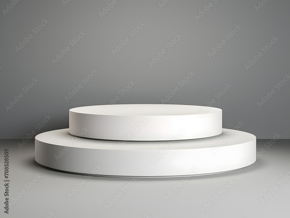 3D blank white Product Podium Mock-Up 3D blank white Product Podium Mock-Up