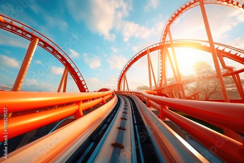 Dynamic First-Person Roller Coaster Excursion © Luba
