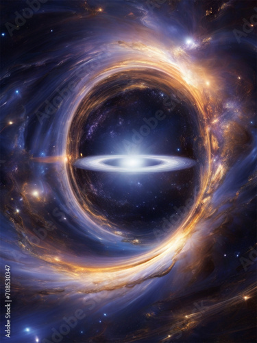 illustration of galaxies and black holes 10
