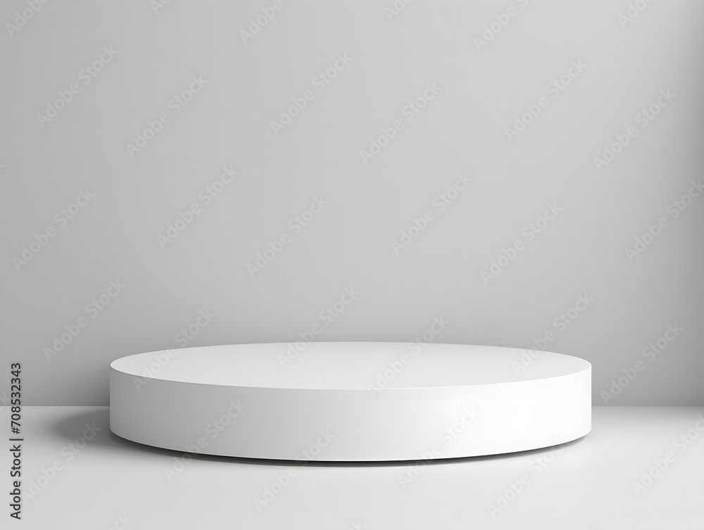 3D blank white Product Podium Mock-Up 3D blank white Product Podium Mock-Up