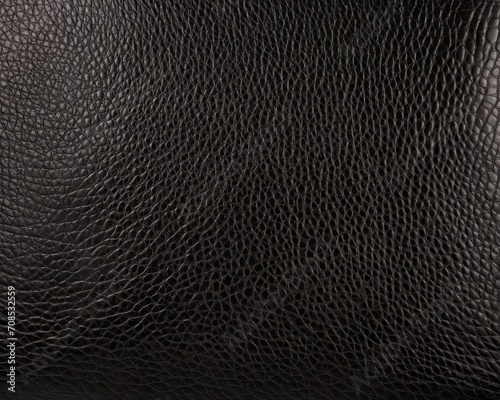 Textured Black Leather Full Frame Background