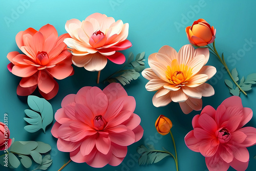 "Free Abstract Floral and Geometric Background" Generative AI.