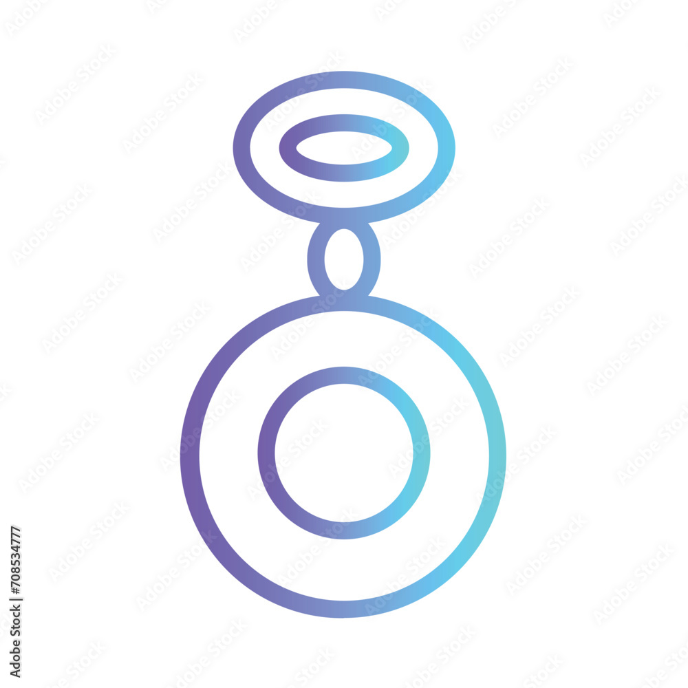 Jade Glamour Stone Gradient Outline Icon Jade Glamour Stone Gradient Outline Icon