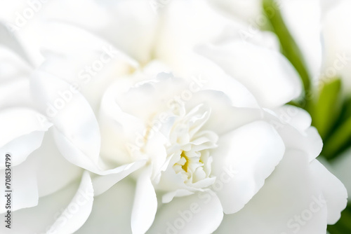 close up of white flower AI generated.