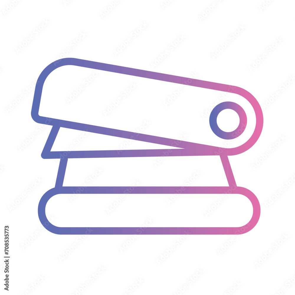 Paper Tool Clip Gradient Outline Icon Paper Tool Clip Gradient Outline Icon